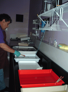 Custom printing of client's negatives on fiber-base paper B&W Darkroom print processing